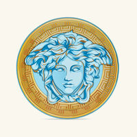Medusa Amplified Blue Coin Charger Plate Round Blue 33cm versace medusa amplified blue coin charger plate round blue 33cm