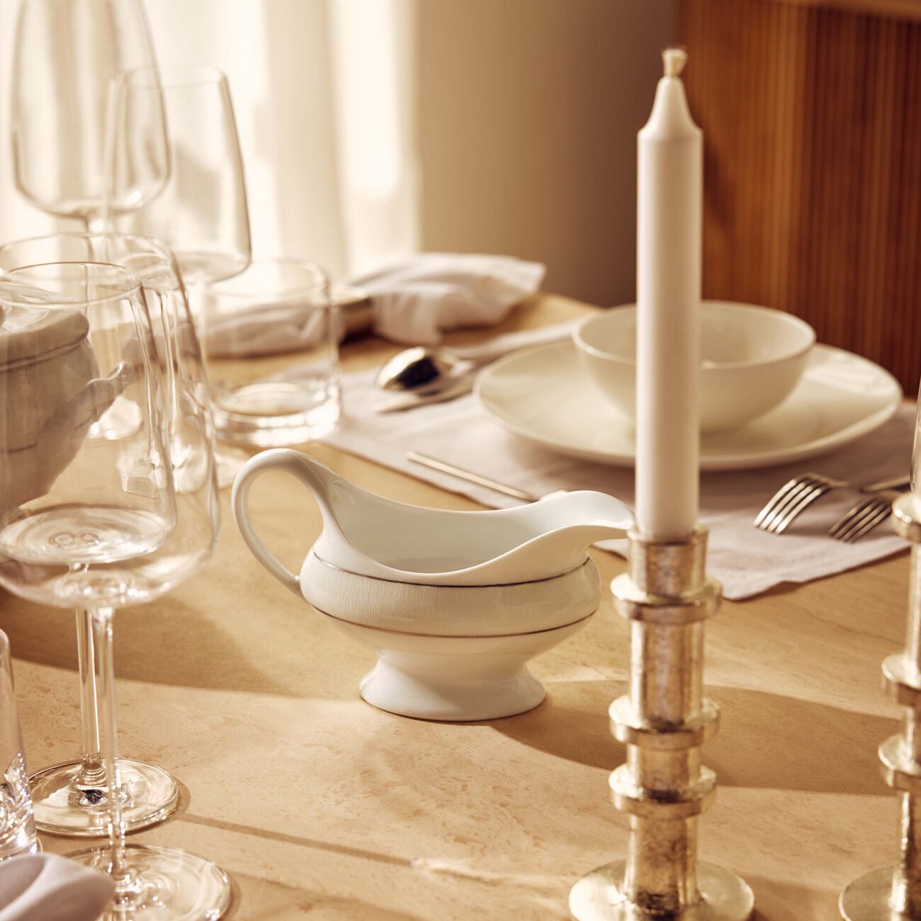 Dune Gravy Boat White bernardaud dune gravy boat white