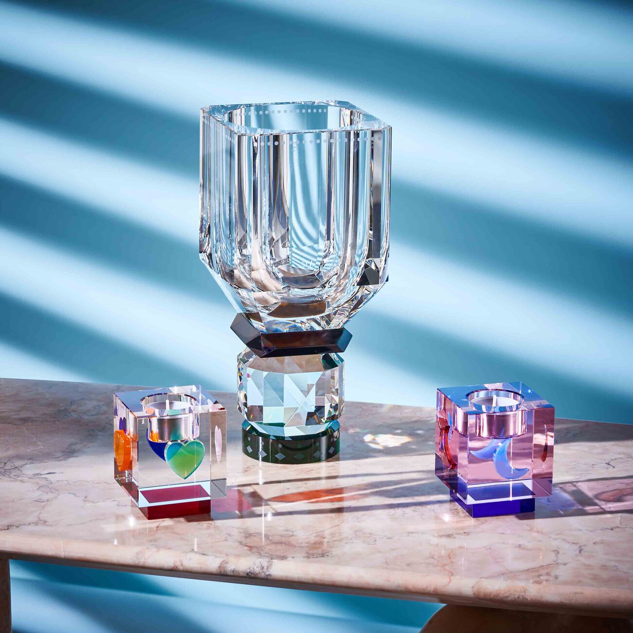 Lea Heart Tea Light Holder Red reflections copenhagen lea heart tea light holder red