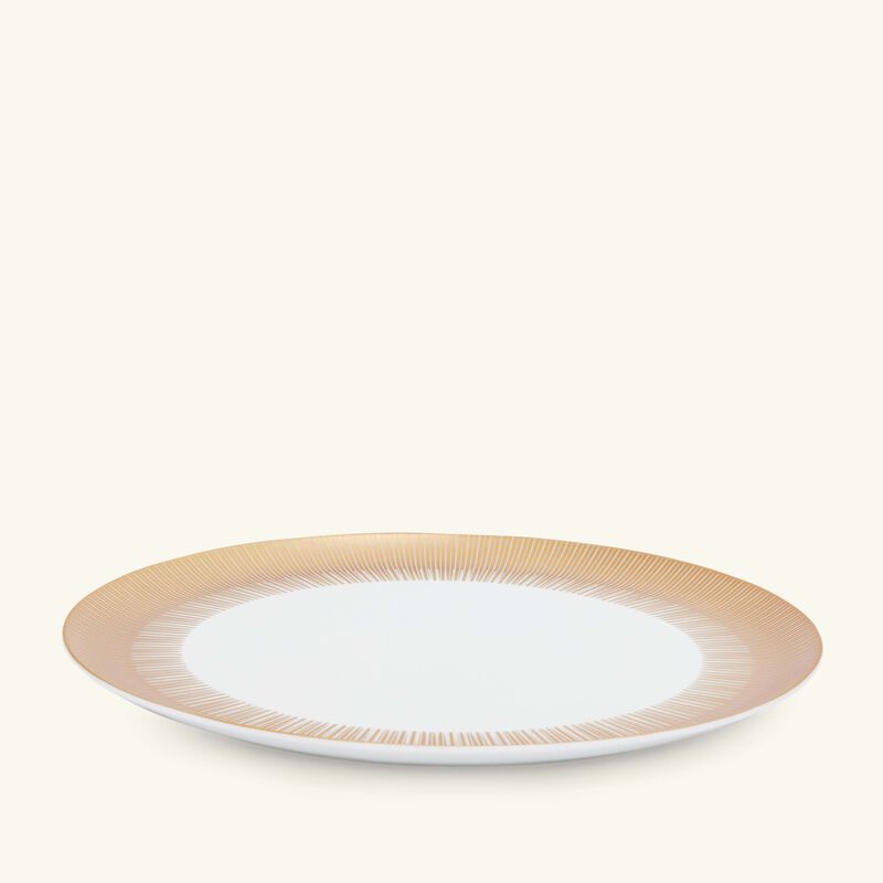 برناردو طبق الضيافة سول بيضاوي باللون الذهبي 32 سم