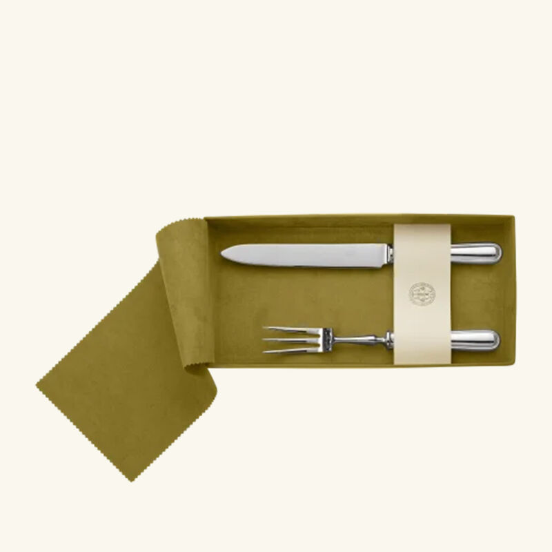 christofle albi carving set silver plated