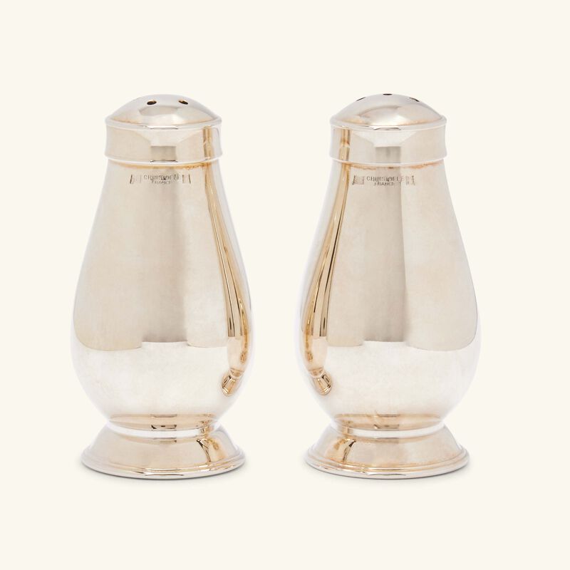 Albi Salt & Pepper Shakers Silver Plated christofle albi salt pepper shakers silver plated