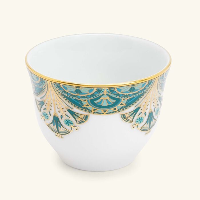 haviland r ves du nil arabic coffee cup green set of 6