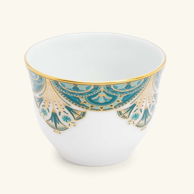 haviland r ves du nil arabic coffee cup green set of 6
