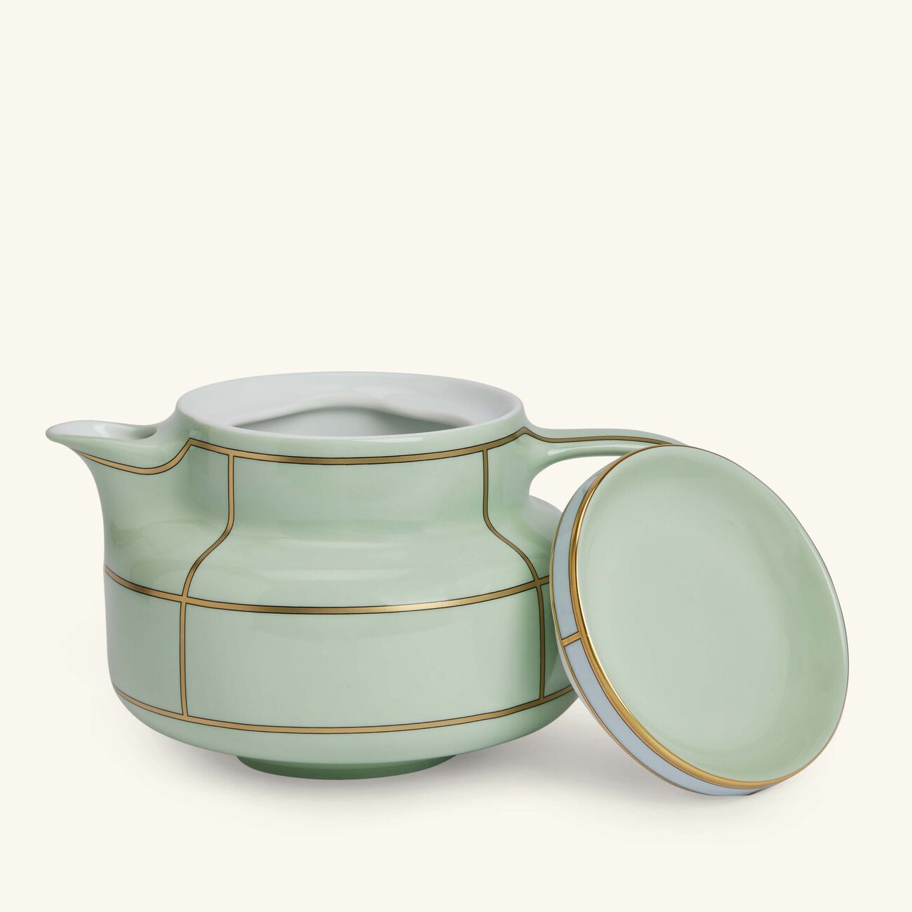 ginori 1735 diva teapot green