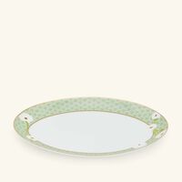 bernardaud praiana serving platter oval green 33cm