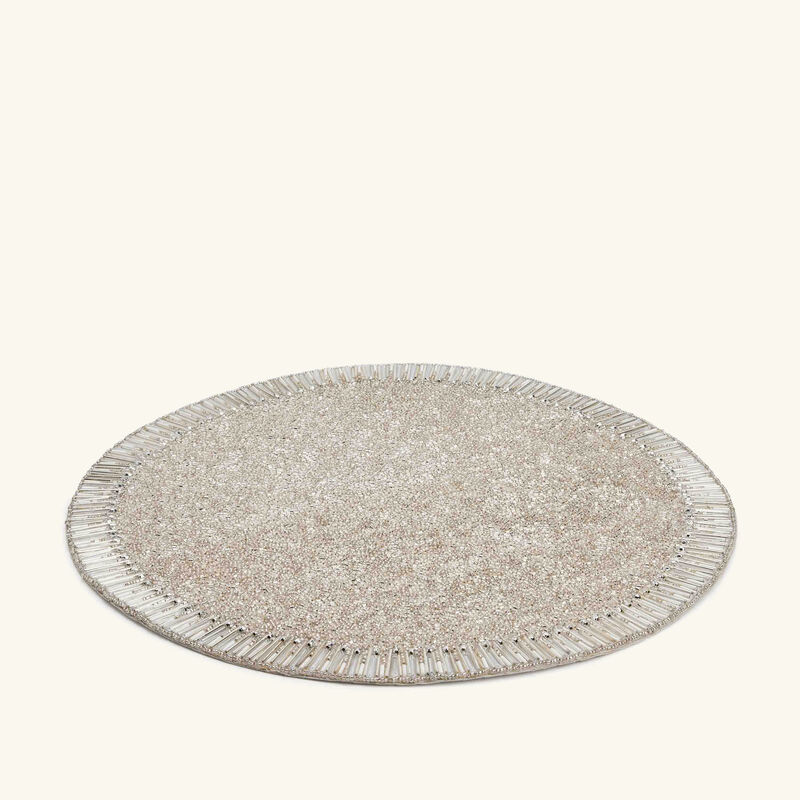 kim seybert bevel placemat silver