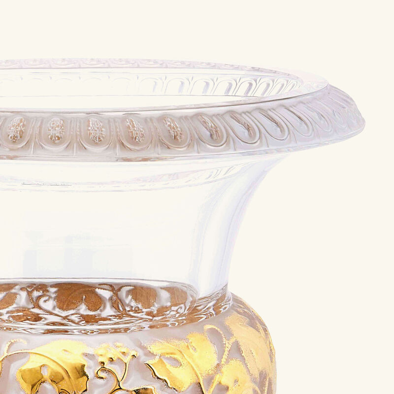 lalique versailles vase medium gold