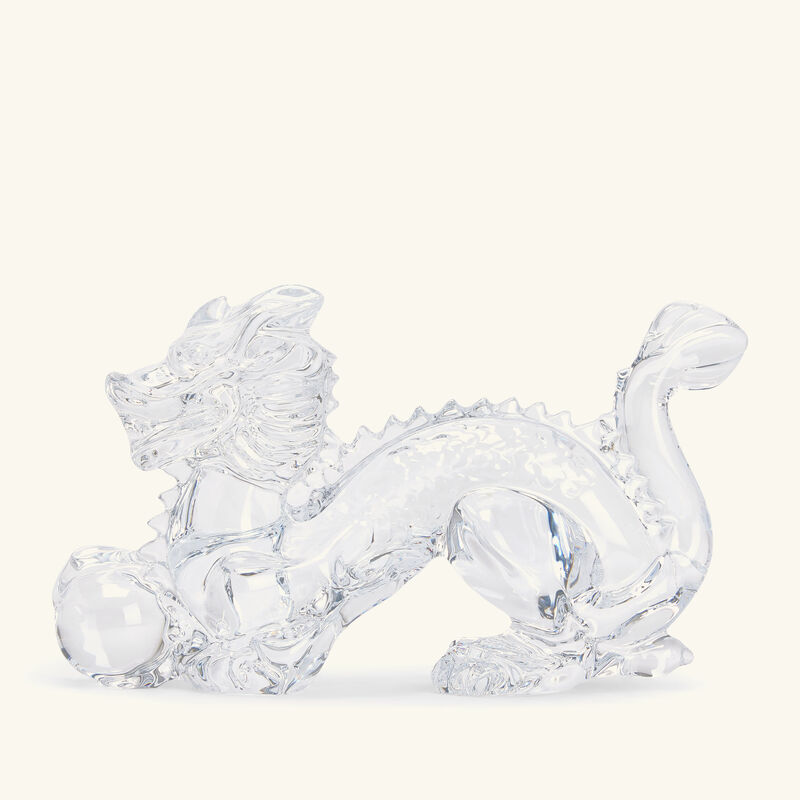 baccarat zodiaque dragon figurine mini clear