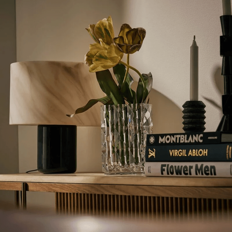 باكارا مزهرية لوكسور مستطيلة صغيرة شفافة