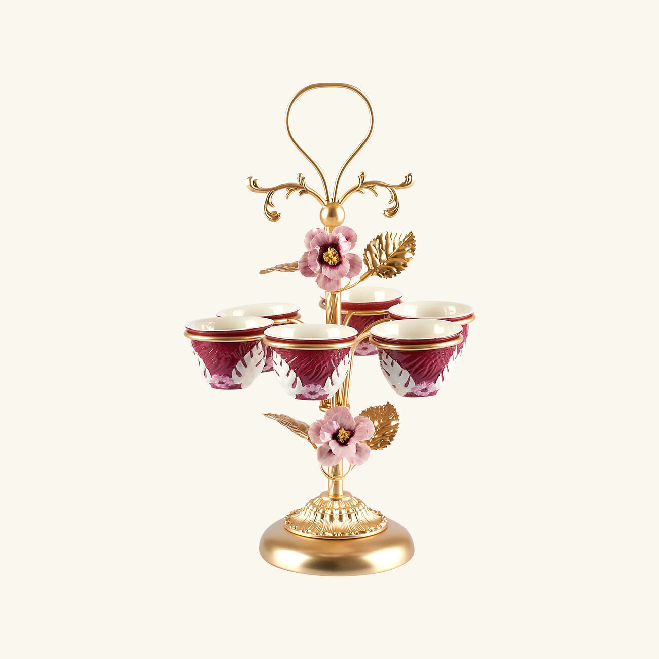 فيلاري حامل فناجين القهوة أكابولكو باللون الذهبي