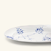Blue Fluted Mega Serving Plate Oval White 60 cm royal copenhagen blue fluted mega serving plate oval white 60 cm