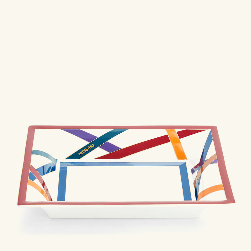 missoni home nastri trinket tray rectangular small