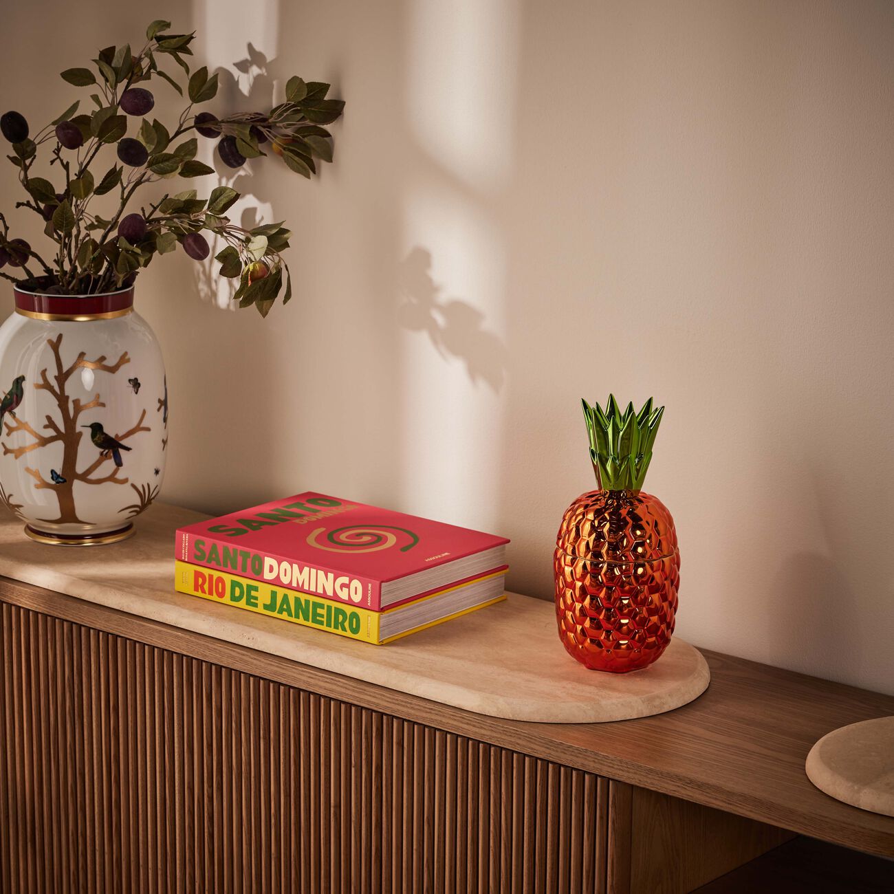 Victoria Pineapple Box Orange bernardaud victoria pineapple box orange
