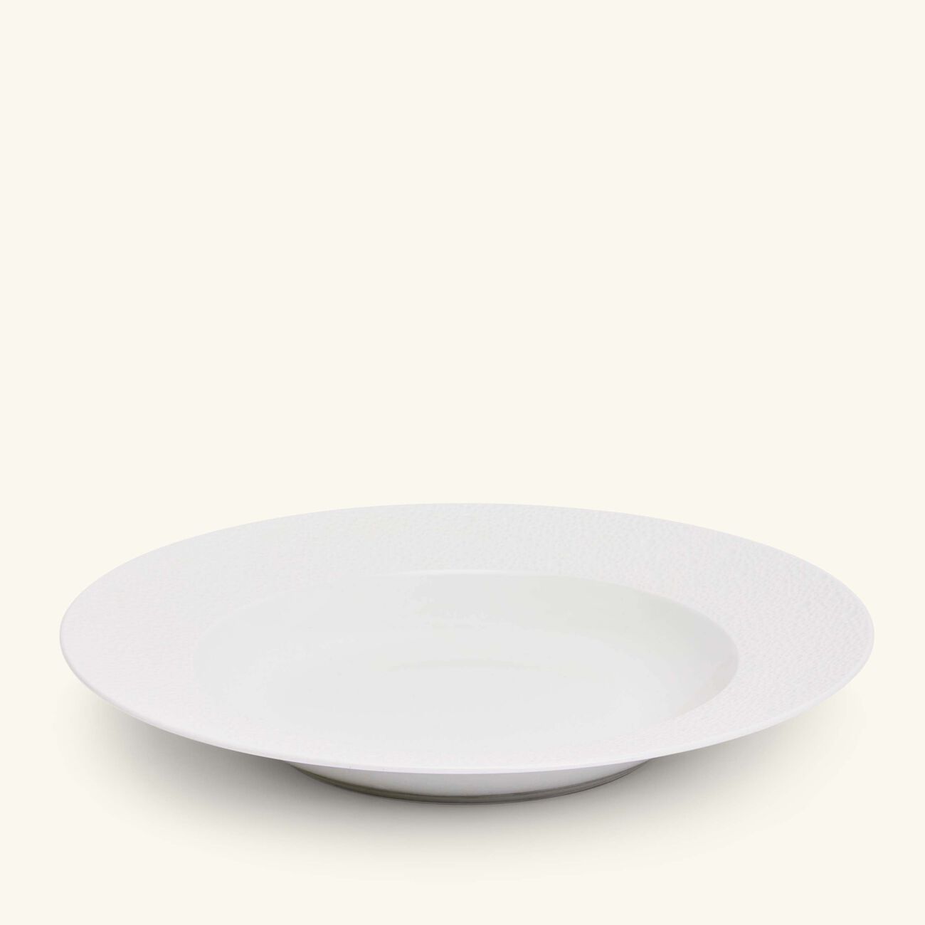bernardaud ecume soup plate round white 29cm