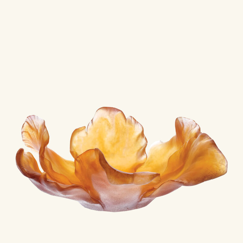 Tulipe Centerpiece Amber Pink Limited Edition daum tulipe centerpiece amber pink limited edition