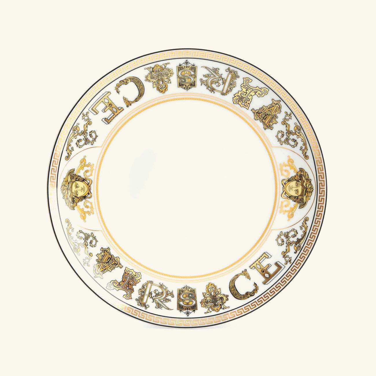 Virtus Gala Plate Round White 21cm versace virtus gala plate round white 21cm