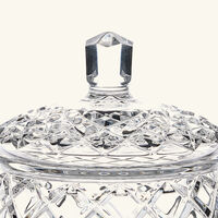 mario cioni   c baba footed candy box with lid clear