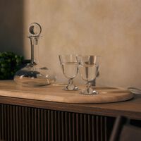 baccarat vega wine glass clear set of 2