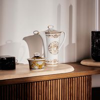 versace medusa gala coffee pot white
