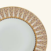 هافيلاند طقم كافالييه رويال المؤلف من طبقين للحساء بتصميم دائري ونقوش ذهبية بقياس 23 سم