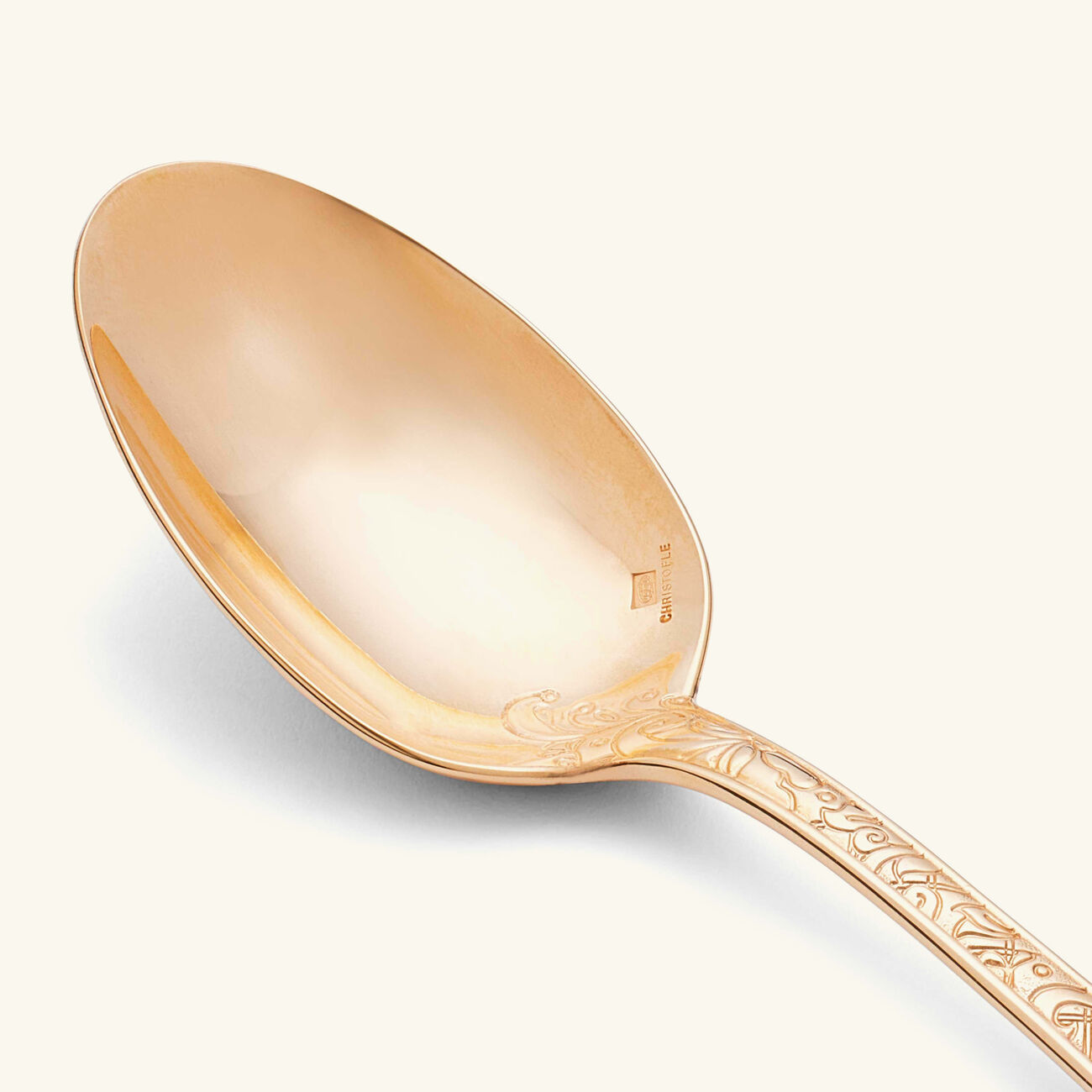 christofle jardin d eden soup spoon pink