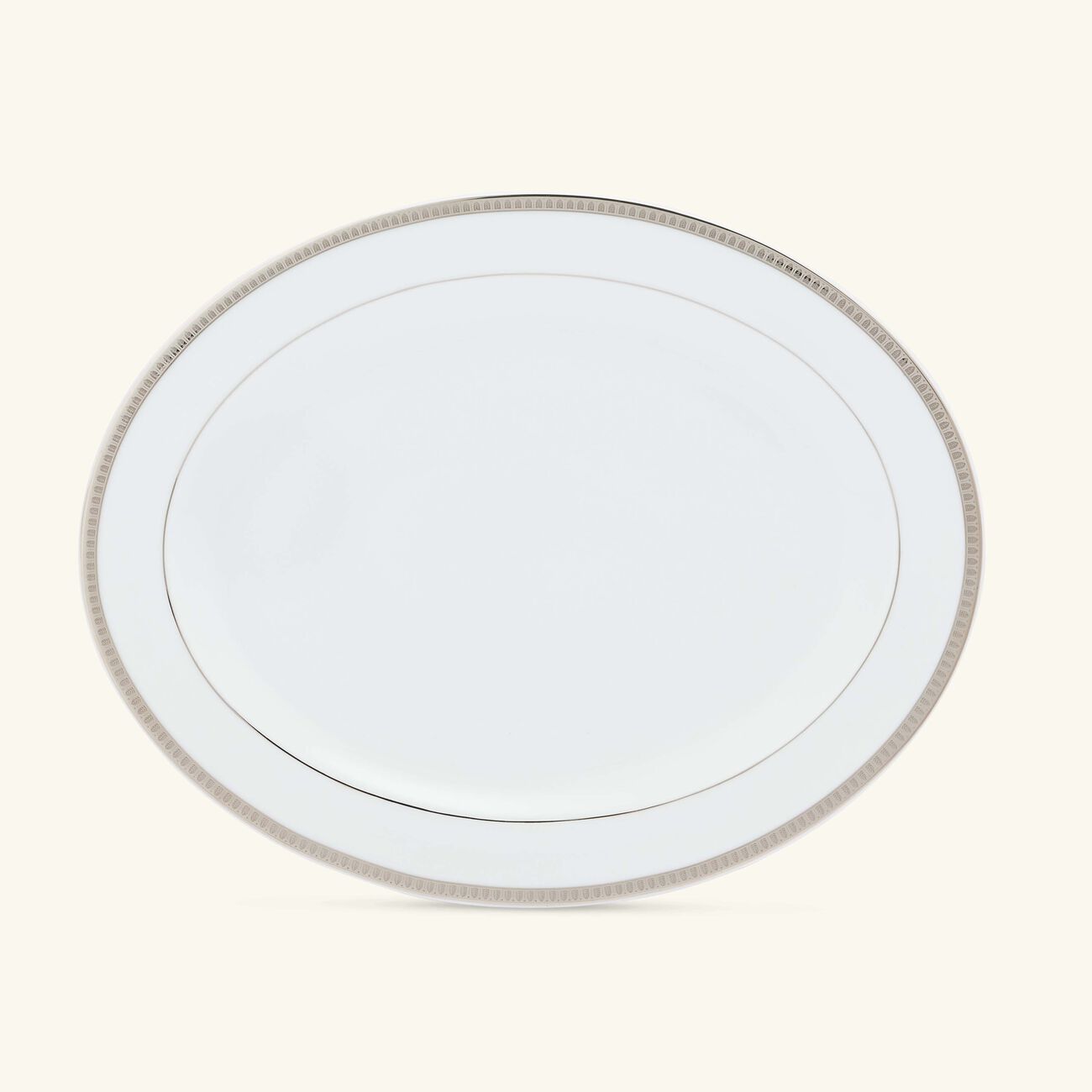 Malmaison Serving Platter Oval Silver 38cm christofle malmaison serving platter oval silver 38cm