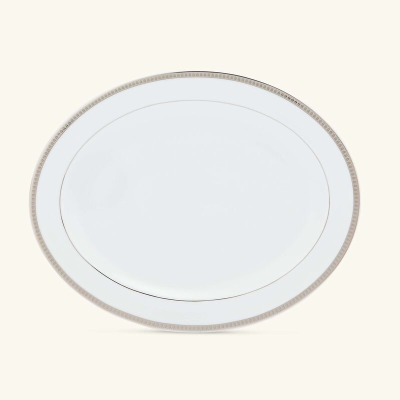 Malmaison Serving Platter Oval Silver 38cm christofle malmaison serving platter oval silver 38cm