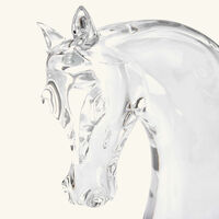 Horse Head Sculpture Medium Clear lalique horse head sculpture medium clear