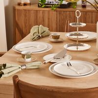 christofle albi cake set with server and 6 dessert forks silver plated