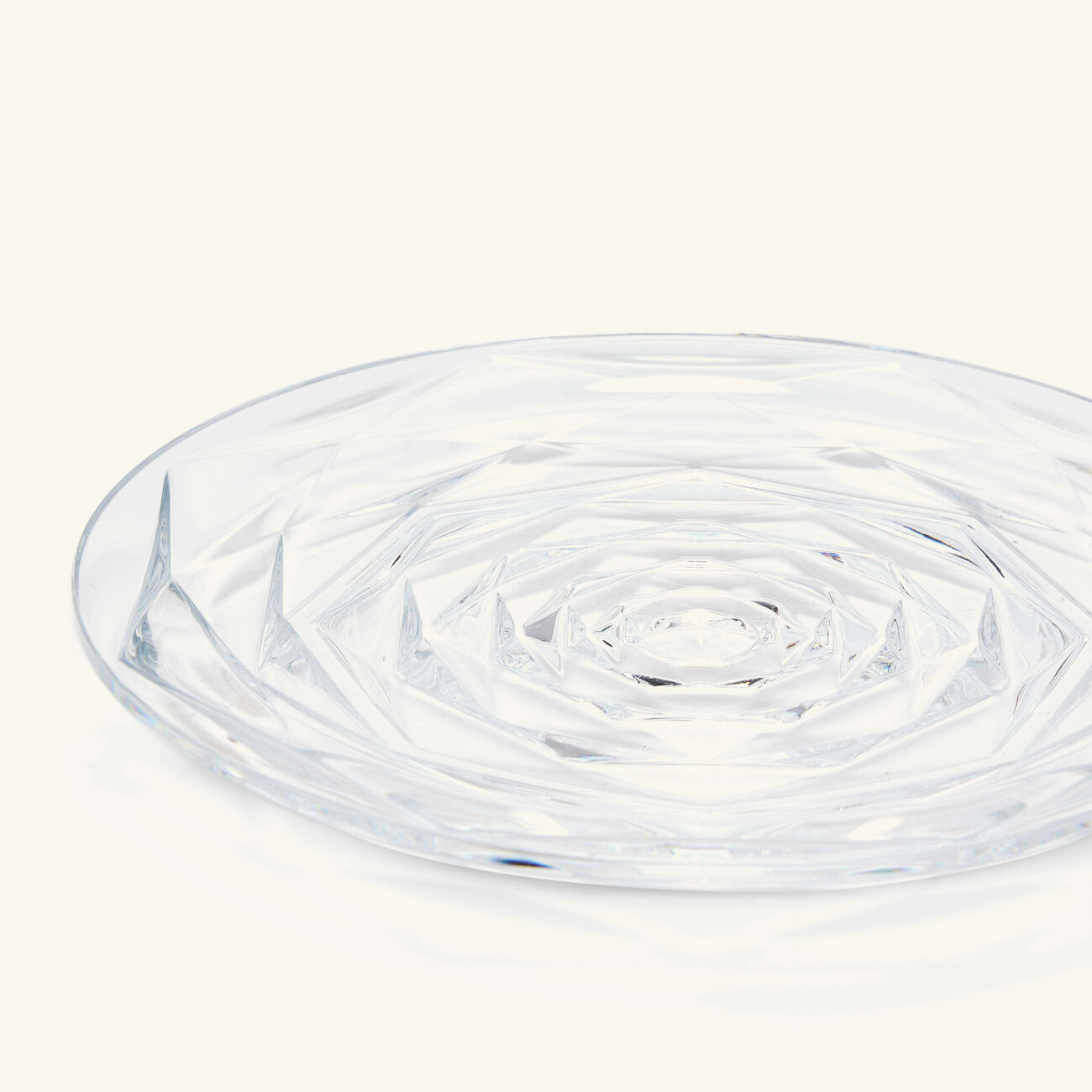 baccarat swing plate round clear 18cm