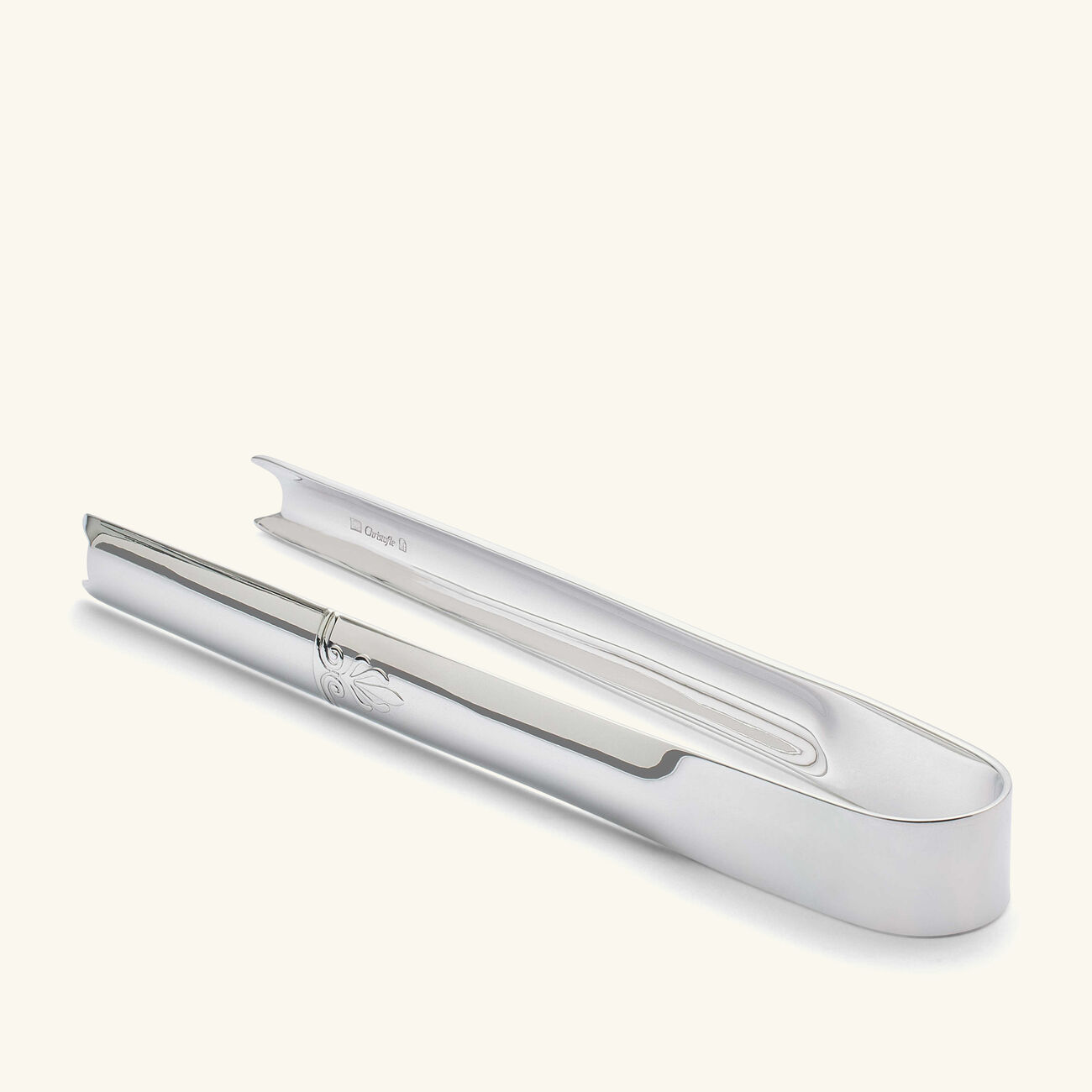 Malmaison Ice Tongs Silver Plated christofle malmaison ice tongs silver plated