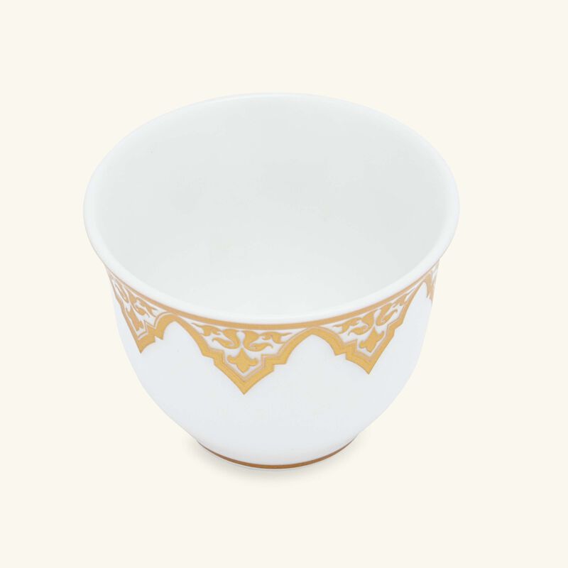 bernardaud venise arabic coffee cup gold