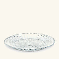 baccarat mille nuits dessert plate round clear 26cm