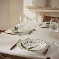 pinto paris histoires d orchidees dinner plate round green 26cm