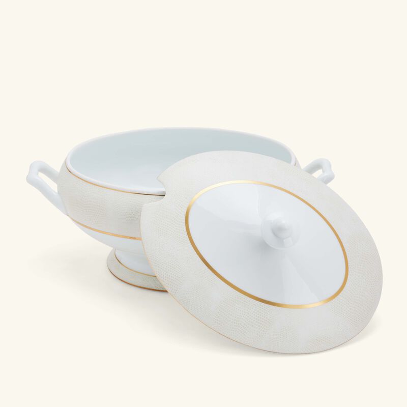 Sauvage Blanc Soup Tureen Gold bernardaud sauvage blanc soup tureen gold