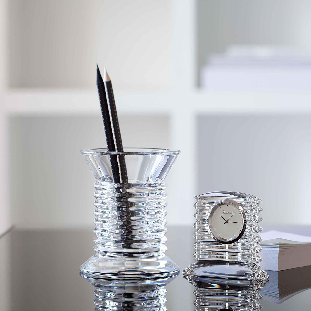 baccarat lalande clock clear