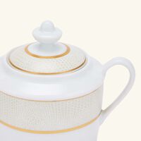 Sauvage Blanc Sugar Bowl Gold bernardaud sauvage blanc sugar bowl gold