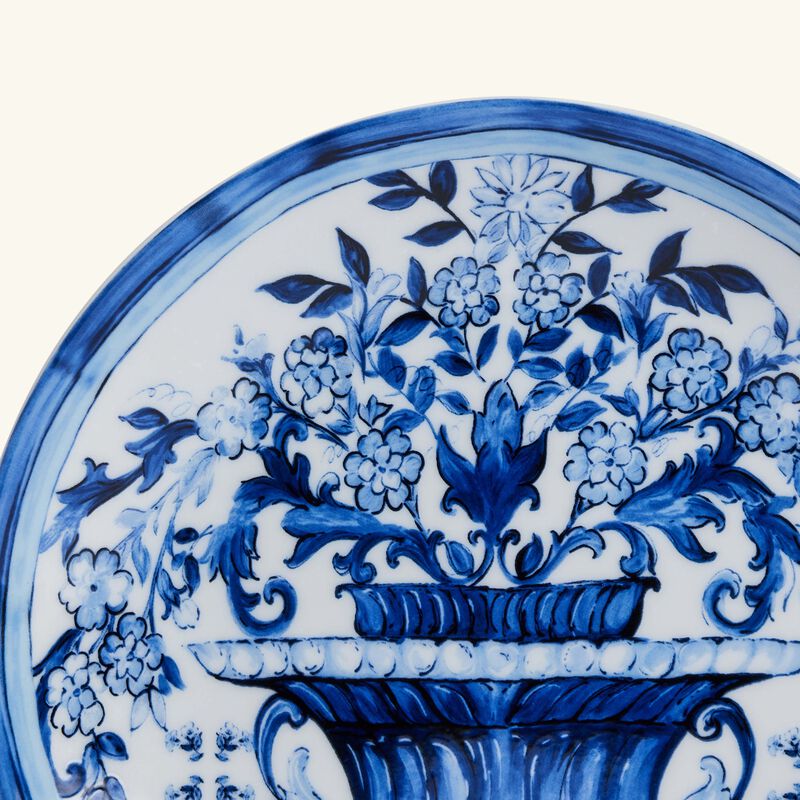dolce gabbana casa blu mediterraneo dessert plate round blue 19cm set of 2