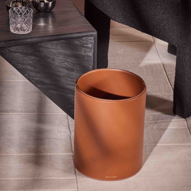 ralph lauren home brennan waste basket brown