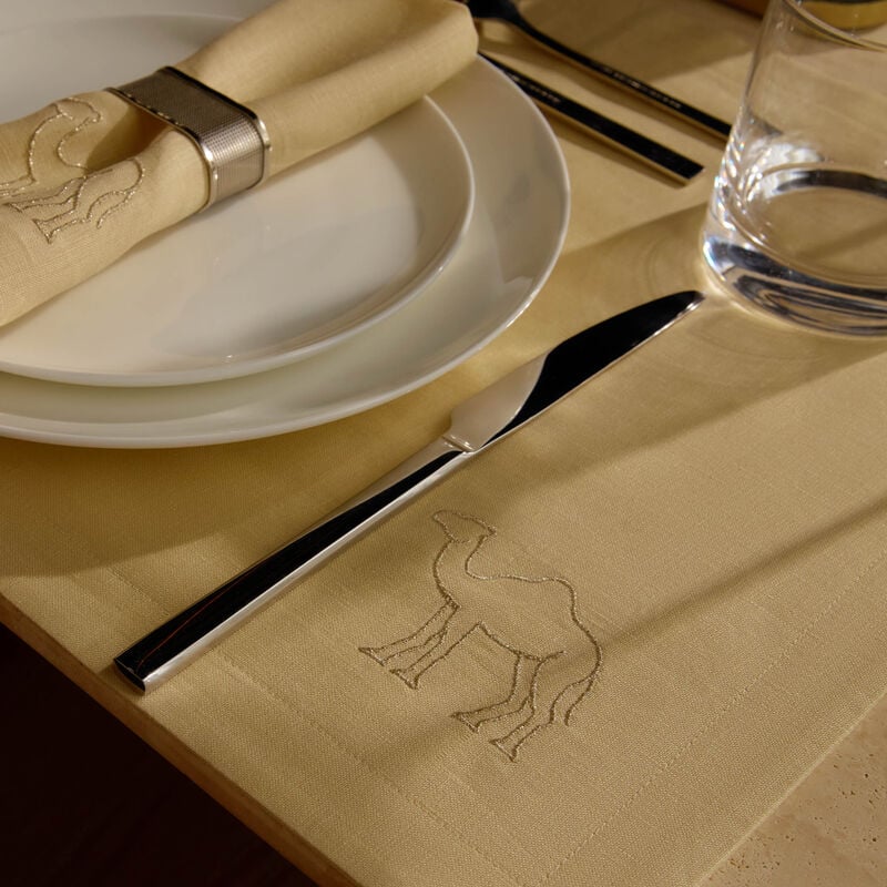 catherine denoual camel placemat beige