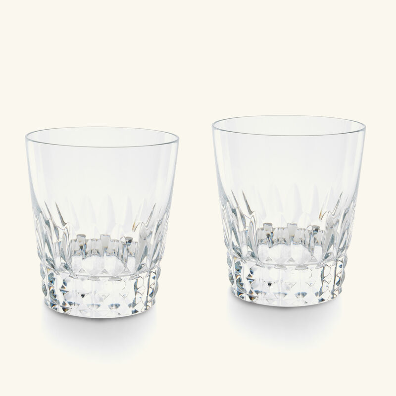 baccarat piccadilly drinking glass clear set of 2