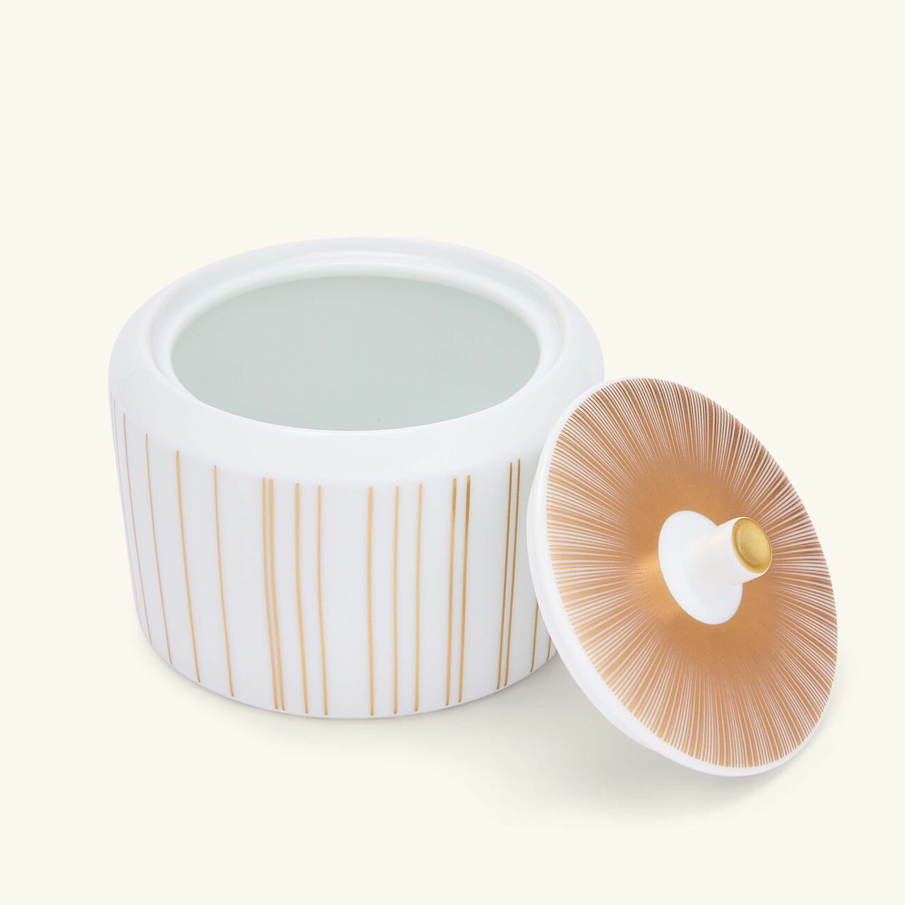 bernardaud sol sugar bowl gold