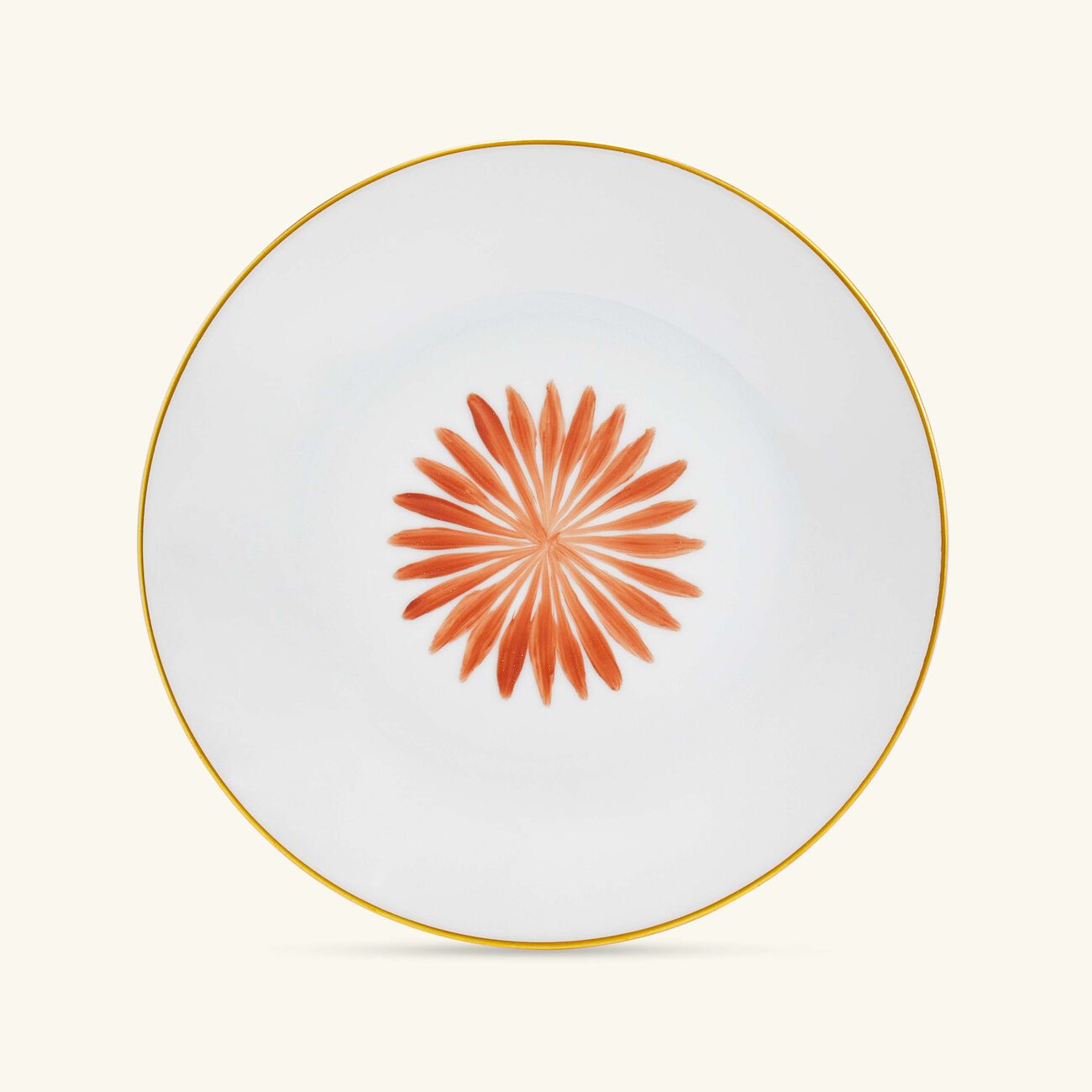 Allée De Cyprès Bread Plate Round Orange 15cm marie daage all e de cypr s bread plate round orange 15cm