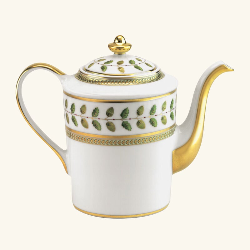bernardaud constance coffee pot green