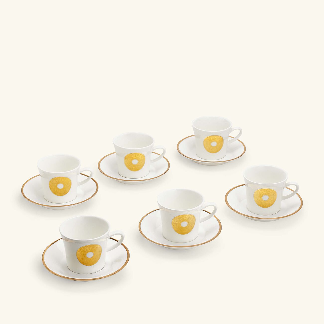 dimlaj qamar tea cup   saucer white set of 6