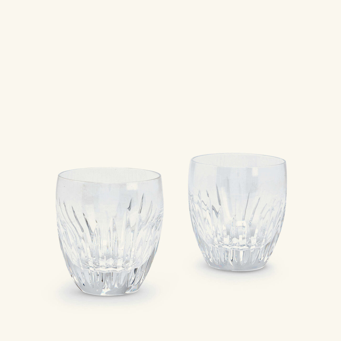 baccarat massena drinking glass medium clear set of 2