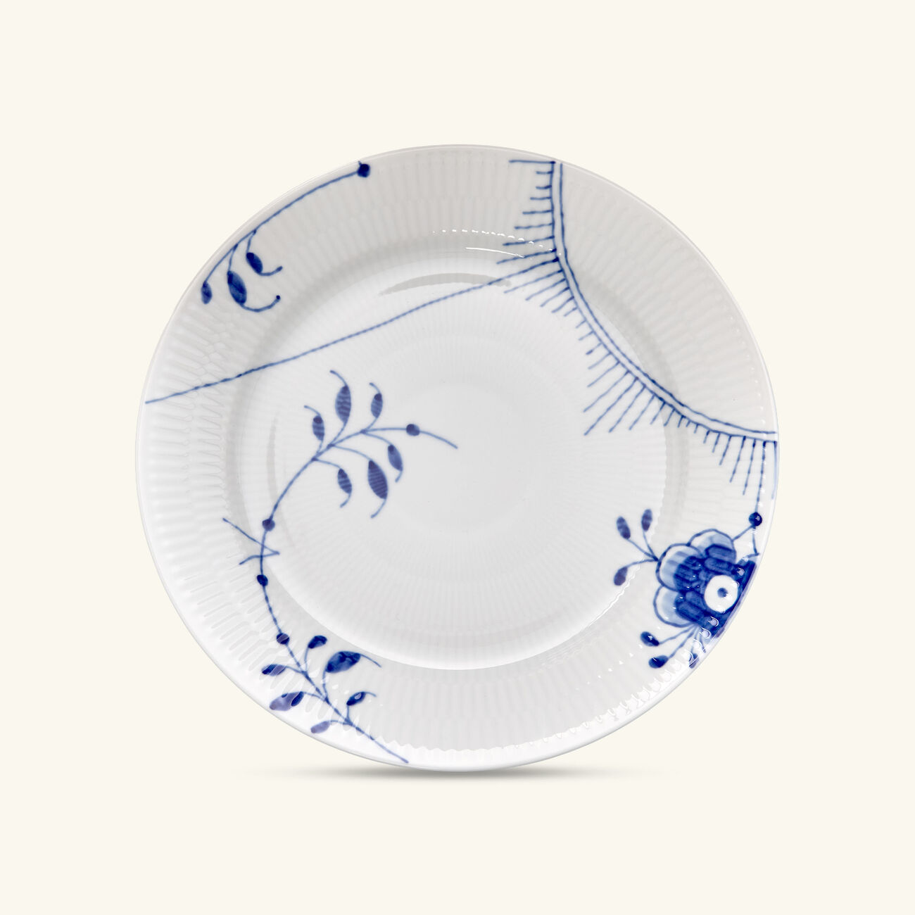 رويال كوبنهاغن طقم أطباق العشاء بلو ميغا دائري أبيض 27 سم من طبقين
