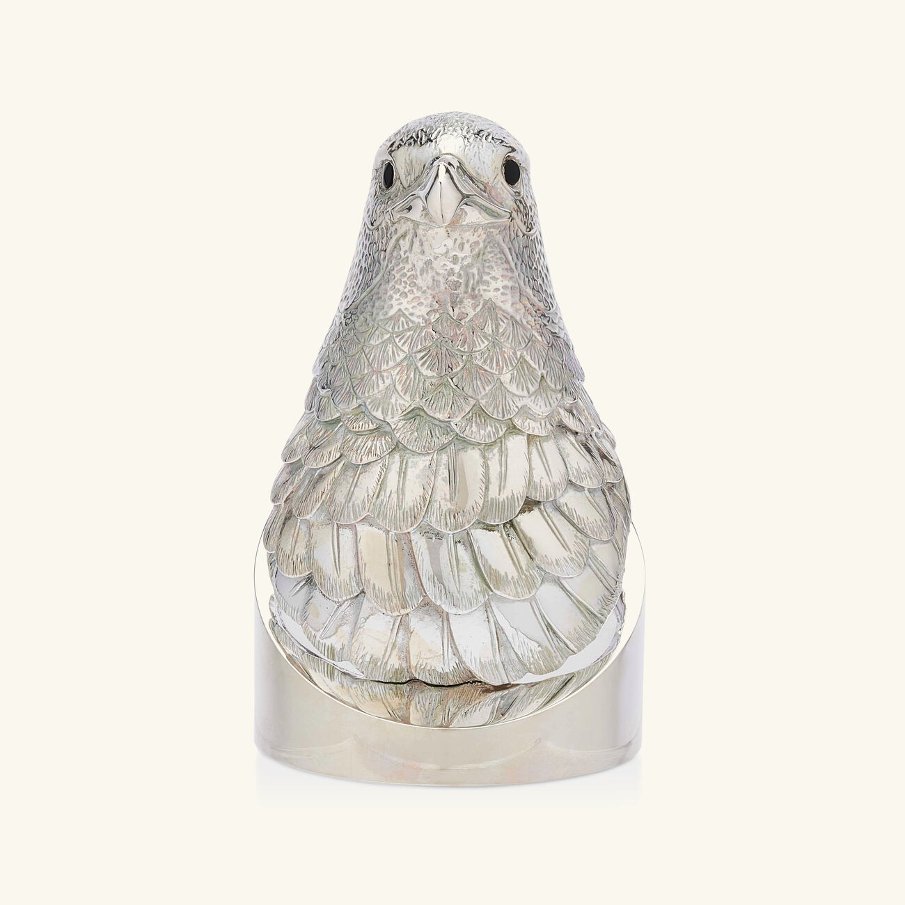 christofle faucon hawk sculpture large silver plated