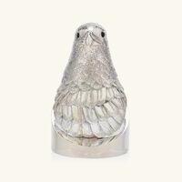 christofle faucon hawk sculpture large silver plated
